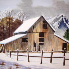 American Winter Barn
