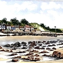 Amroth from the beach looking East