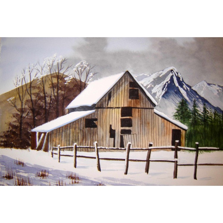American Winter Barn